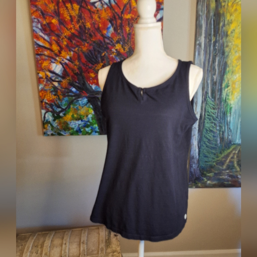 TALBOTS NAVY Sleeveless Top